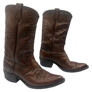 Nocona Brown Leather Western Cowboy Boot Style 31294 Mens 9 EE